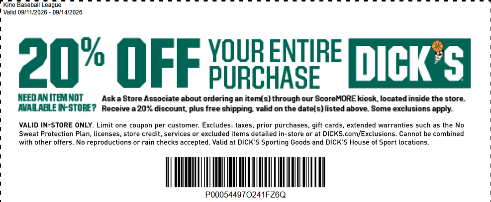 Dicks Sporting Goods Discount