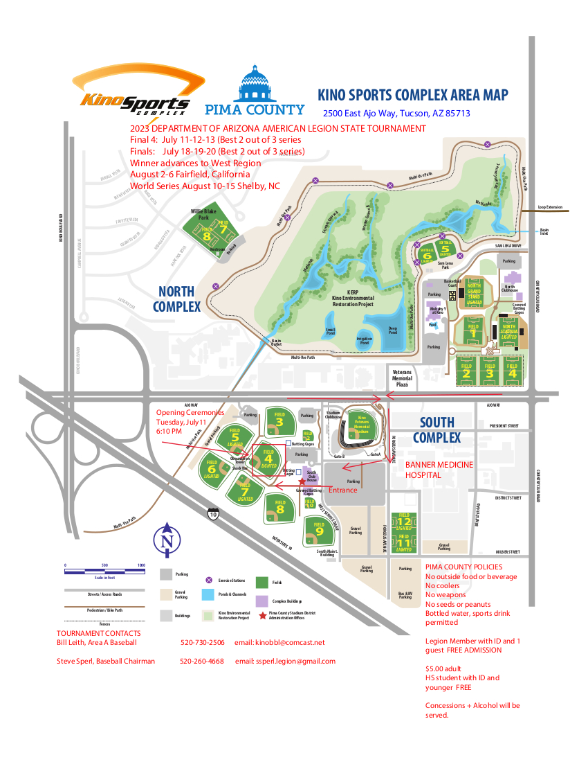 Map - Kino Sports Complex